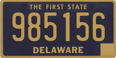 DE license plate 985156