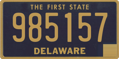 DE license plate 985157