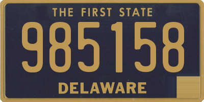 DE license plate 985158