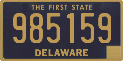 DE license plate 985159