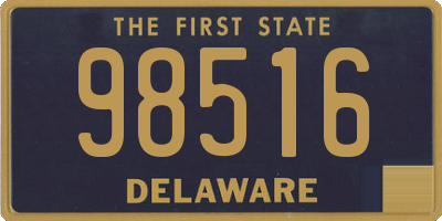 DE license plate 98516