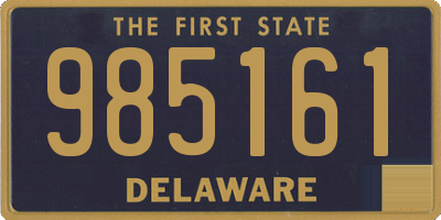 DE license plate 985161