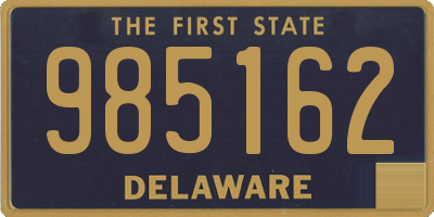 DE license plate 985162