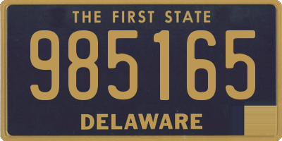 DE license plate 985165