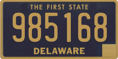 DE license plate 985168