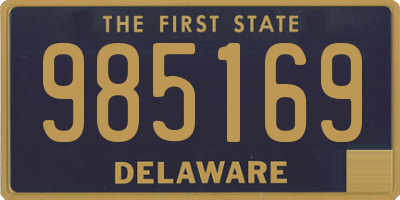 DE license plate 985169