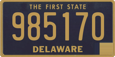 DE license plate 985170