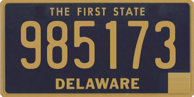 DE license plate 985173