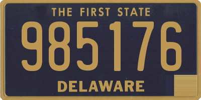 DE license plate 985176