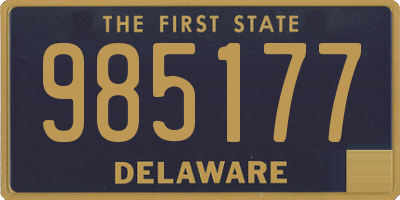 DE license plate 985177