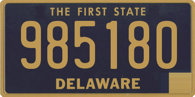 DE license plate 985180