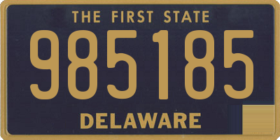 DE license plate 985185