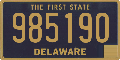 DE license plate 985190