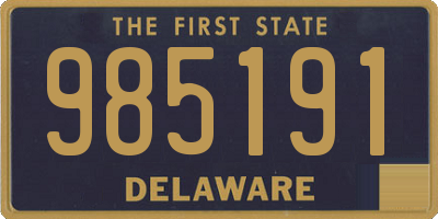 DE license plate 985191