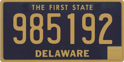 DE license plate 985192