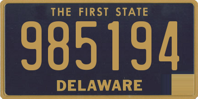 DE license plate 985194