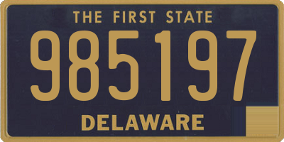 DE license plate 985197