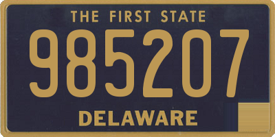 DE license plate 985207