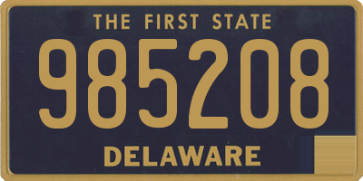 DE license plate 985208