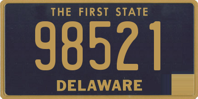 DE license plate 98521