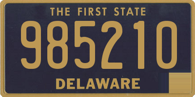 DE license plate 985210