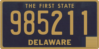 DE license plate 985211