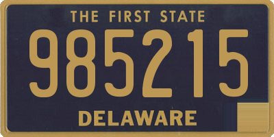 DE license plate 985215