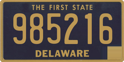 DE license plate 985216