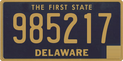 DE license plate 985217