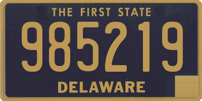 DE license plate 985219