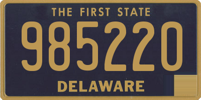 DE license plate 985220