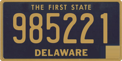 DE license plate 985221