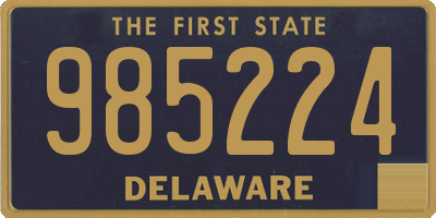 DE license plate 985224