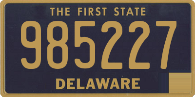 DE license plate 985227