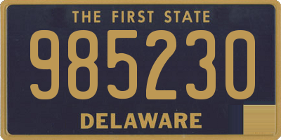 DE license plate 985230