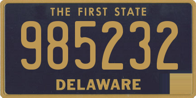 DE license plate 985232