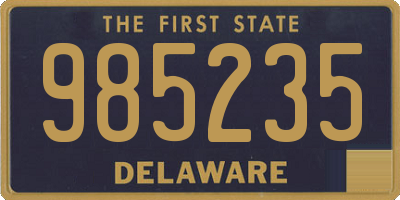 DE license plate 985235