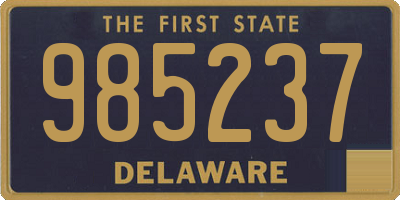 DE license plate 985237