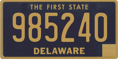 DE license plate 985240