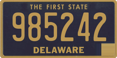 DE license plate 985242