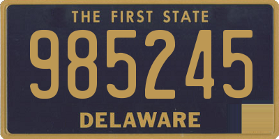 DE license plate 985245