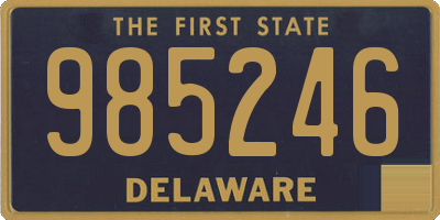 DE license plate 985246