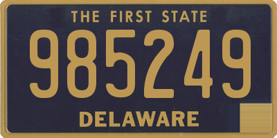 DE license plate 985249