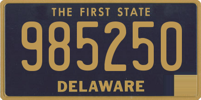 DE license plate 985250