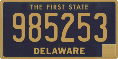 DE license plate 985253