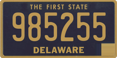 DE license plate 985255