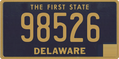 DE license plate 98526