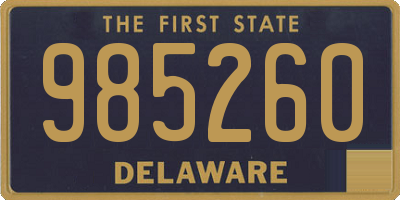 DE license plate 985260