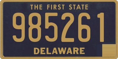 DE license plate 985261