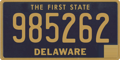 DE license plate 985262